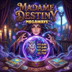 Madame Destiny Megaways slot game at Lucki Casino United Kingdom