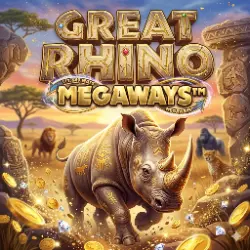 Great Rhino Megaways slot game at Lucki Casino United Kingdom
